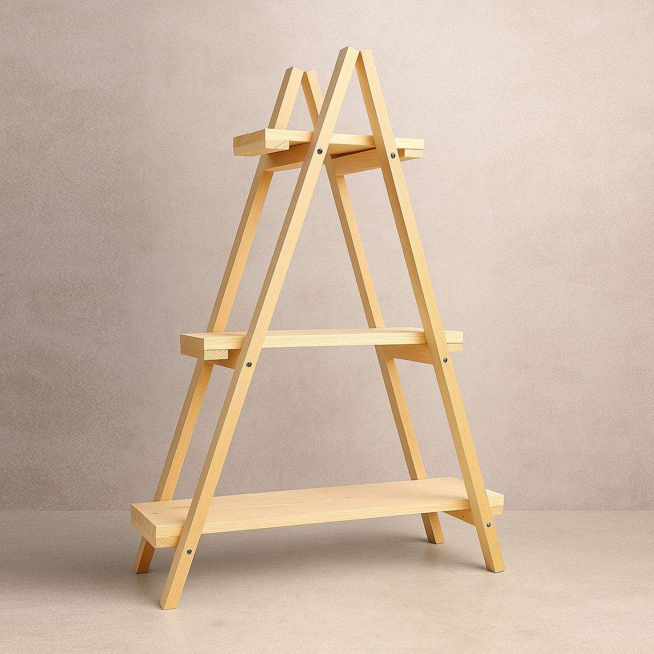 01-19.jpg Exhibition Pyramid Display Rack – 3 Level - Image 1