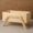 Solid Pinewood Square Planter – 53cm Natural Wood Garden Planter with Legs, Water-Resistant