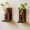 Rennover Small Wall Shelves for Plants, Mini Wall Shelves Set of 4 Hanging Plants Wooden Decor Indoor for Living Room Bedroom Bathroom Kitchen Office Decoration