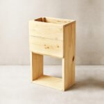 Rustic Wooden Planter with Stand | Eco-Friendly Flower Pot for Home & Balcony