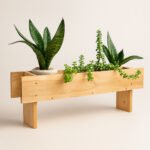 Heavy-Duty Wooden Deck Planter – Perfect for Balcony & Garden