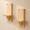 Small Wooden Wall Shelves for Plants – Set of 2 | Mini Floating Wall Shelf | 1-Tier Each | Wall Mounted Decorative Rack | Beige | Ideal for Succulents, Candles, Home Décor - Image 2