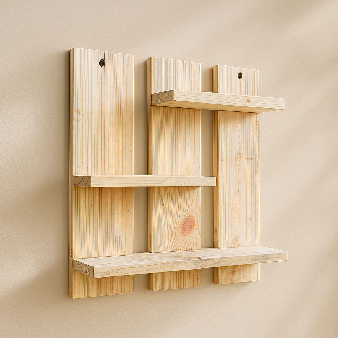 02-2-1.jpg Wall Shelf Planter Stand |  Wooden Decor Indoor for Living Room Bedroom Bathroom Kitchen Office Decoration - Image 2