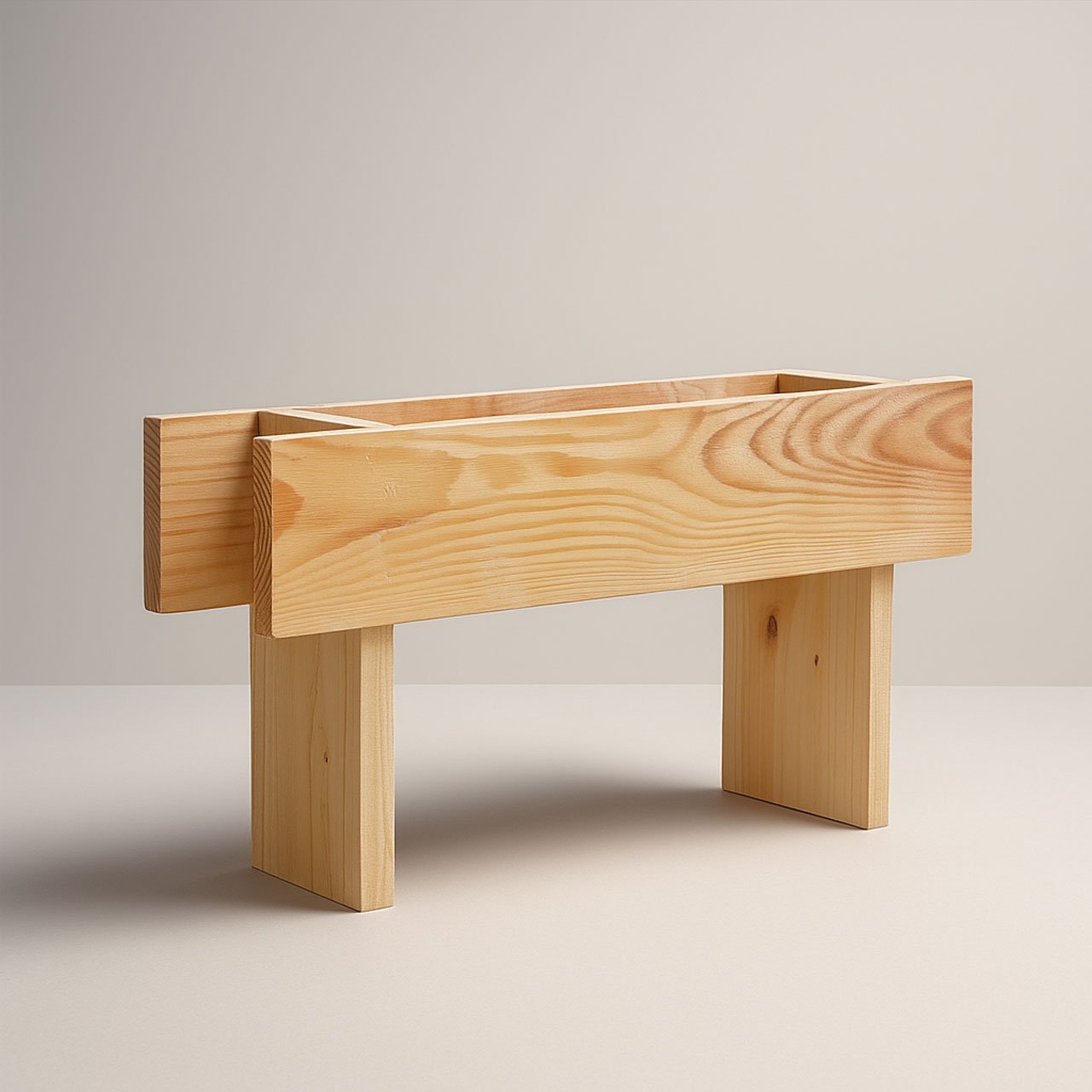 02-3-2.jpg Small Wooden Decking Planter – Handmade by Rennover | D8cm x W45.5cm x H25.5cm - Image 2
