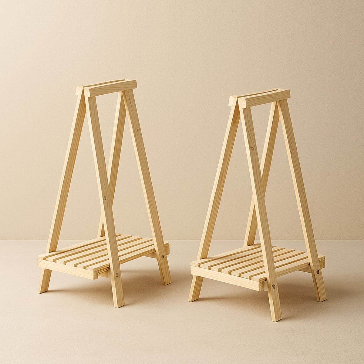 Portable Wooden Display Table – Easel Style, Screw-Free & Event Ready - Image 4
