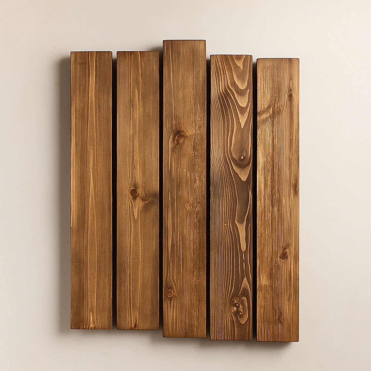 03-1-4.jpg Wall-Mounted Wooden Shelf with Brackets – 80cm Rustic Organizer Rack - Image 3