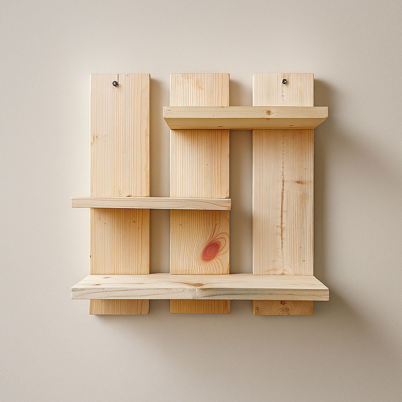 03-2-1.jpg Wall Shelf Planter Stand |  Wooden Decor Indoor for Living Room Bedroom Bathroom Kitchen Office Decoration - Image 3