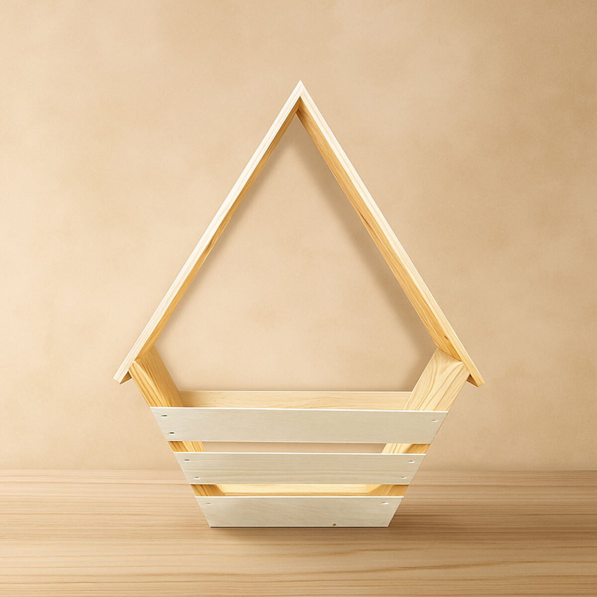 Hut Hamper – Decorative Gifting Basket – Pine Wood - Image 3