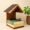 Personalized Hut-Shaped Rustic Pinewood Book Stand | Wooden Book Rest for Reading & Gifting - Image 3