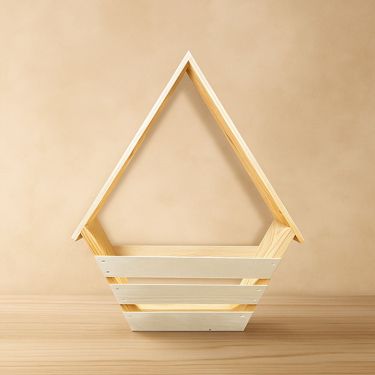 03-4.jpg Hut Hamper – Decorative Gifting Basket – Pine Wood - Image 3