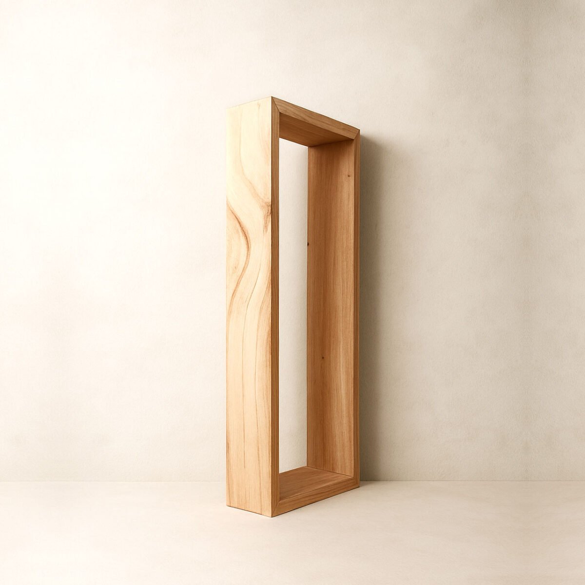 Rectangular Solid Wood Wall Shelf | Modern Floating Shelf for Home & Office Décor - Image 3