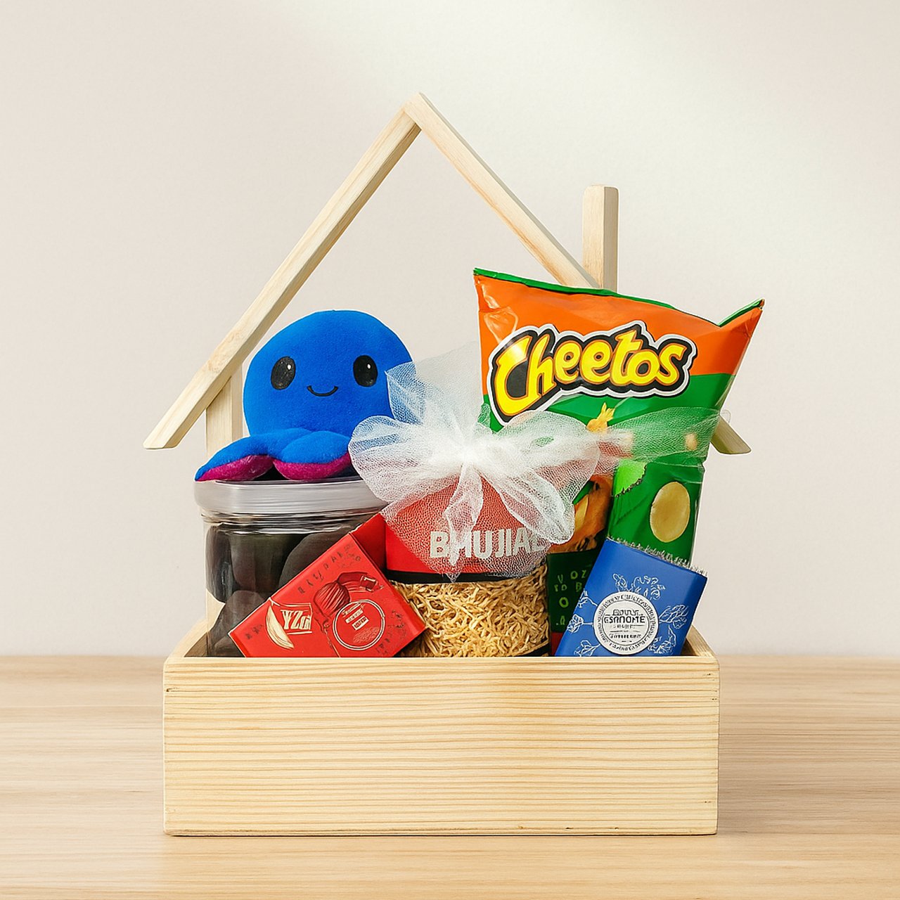 04-1.jpg Hut Wall Basket – Style Home Decor Wall Hanging – Basket For Gifting on Birthday / Wedding / Anniversary / Family / Friends / Rakhi | Premium Gift Hamper - Image 4