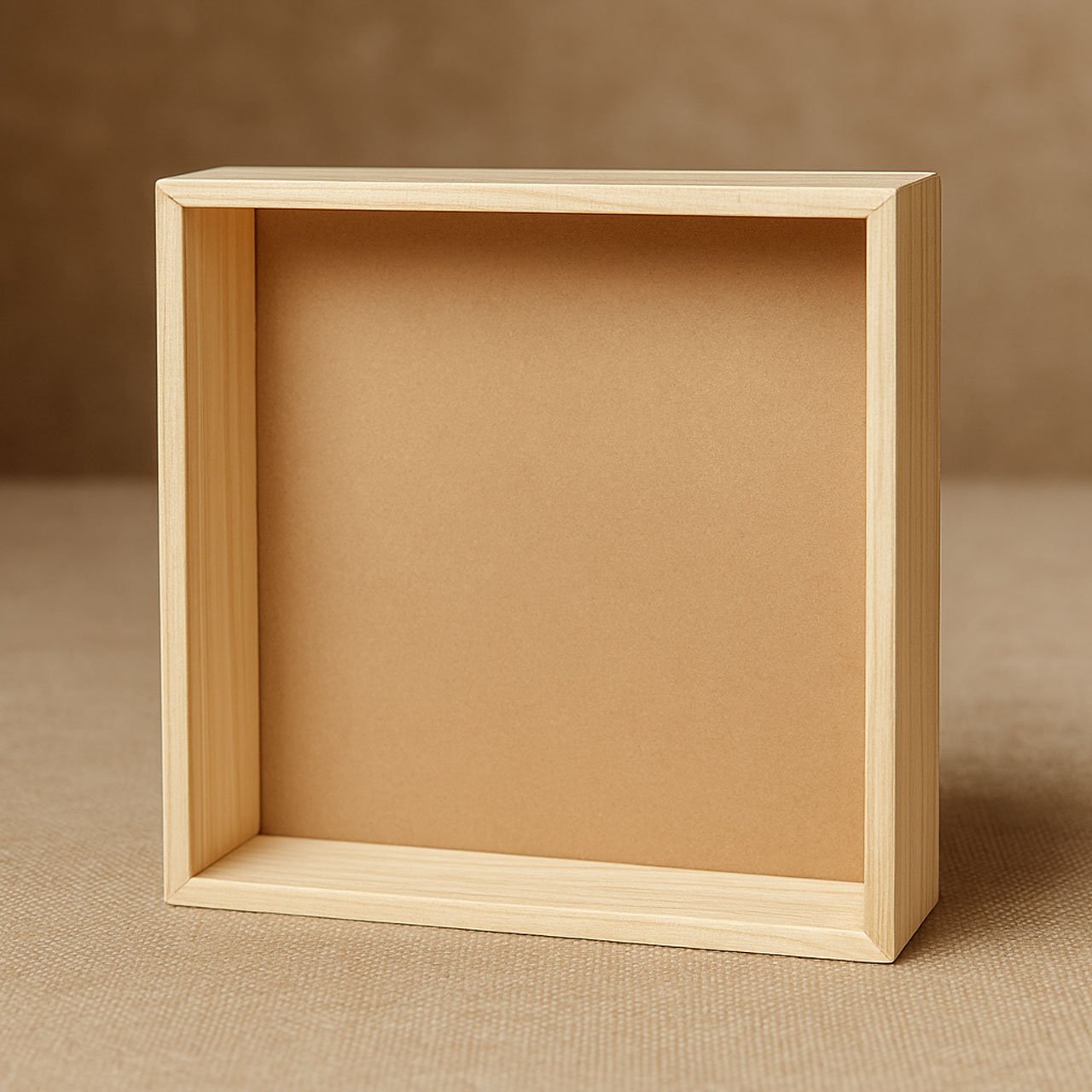04-10.jpg Rennover Pinewood Decorative Gift Basket – Square Wooden Hamper Tray (20cm x 20cm x 6cm) for Gifting & Home Décor - Image 4