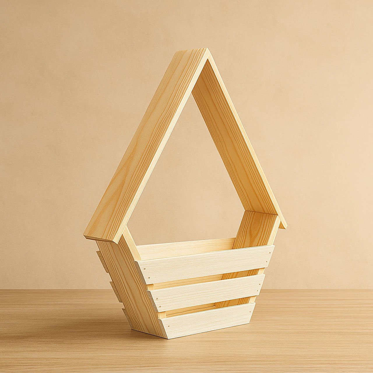 04-3.jpg Hut Hamper – Decorative Gifting Basket – Pine Wood - Image 4