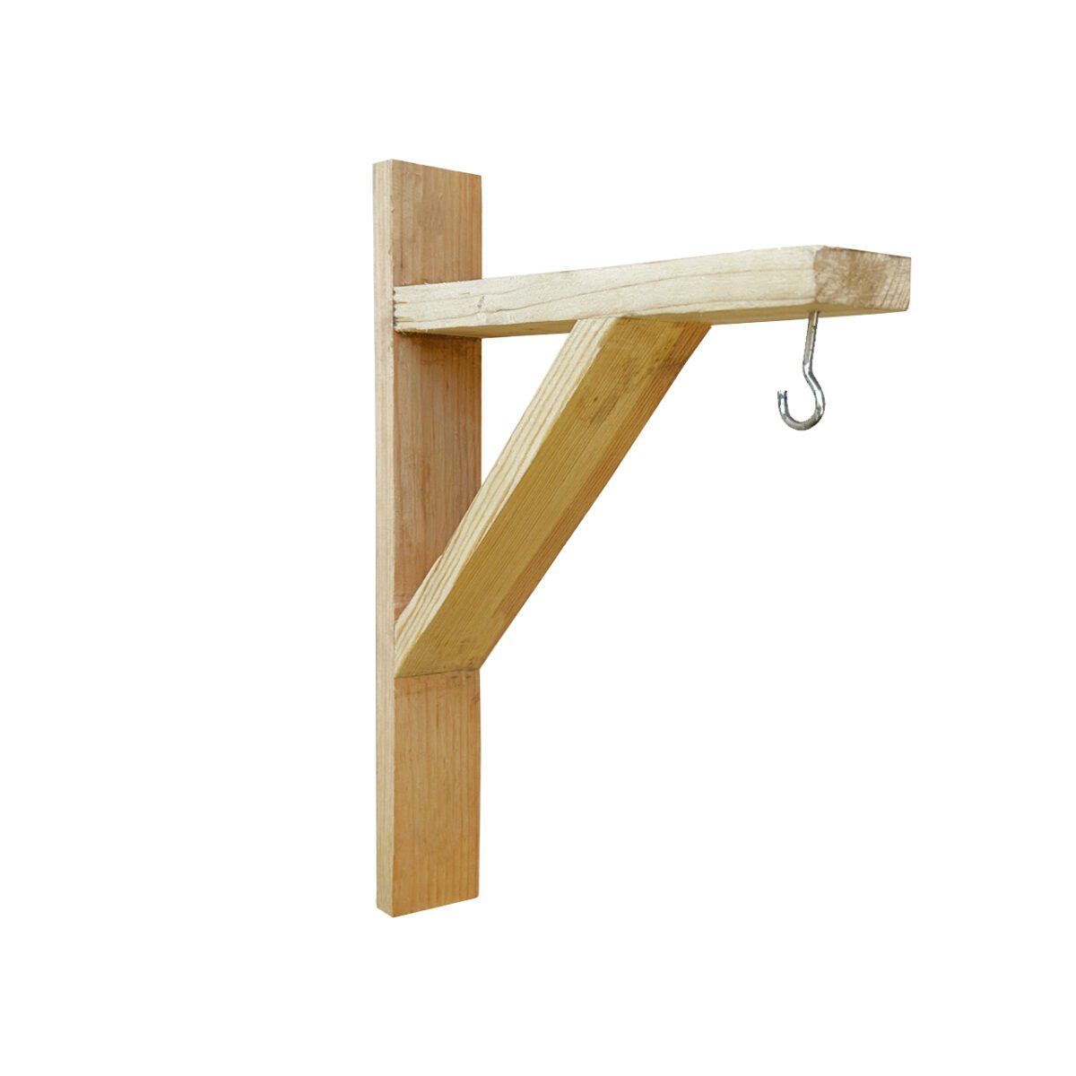 Wall Mounted Plant Pot Holders | Wood Bracket | Wooden Shelf Bracket | Set of 2 - Image 3