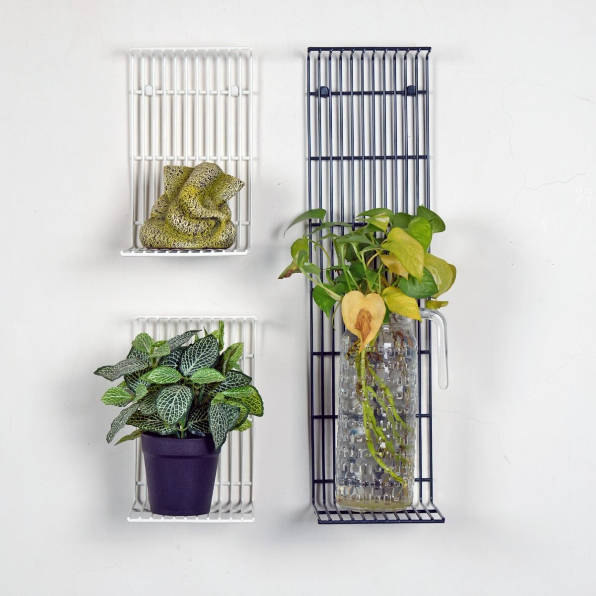White and Grey Dunlin Combo wall shelves - Image 1