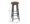 KRAYOG Wooden Bar Stool with Metal Legs – 71 cm Tall Counter Chair for Kitchen & Bar, Black Frame, Dark Beech Finish - Image 2