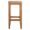 KRAYOG Acacia Wood Bar Stool – 24” Tall Kitchen & Home Chair, Natural Brown Teak Finish