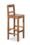 KRAYOG Solid Sheesham Wood Bar Stool – 106 cm Tall Wooden Chair, Brown Finish - Image 3