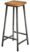KRAYOG Wooden Bar Chair with Metal Legs – Rustic Brown High Stool for Kitchen & Living Room - Image 2
