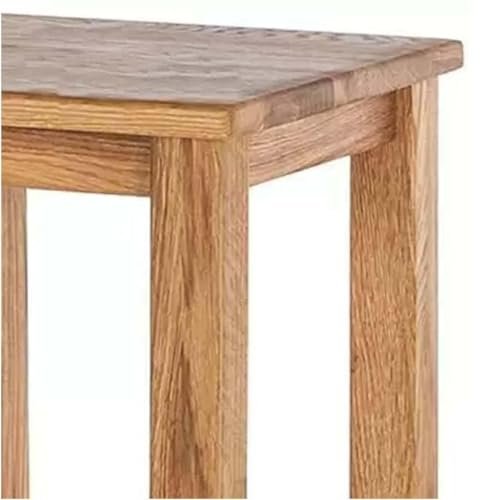 412mvKwiLKL KRAYOG Acacia Wood Bar Stool – 24” Tall Kitchen & Home Chair, Natural Brown Teak Finish - Image 6