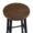 KRAYOG Wooden Bar Stool with Metal Legs – 71 cm Tall Counter Chair for Kitchen & Bar, Black Frame, Dark Beech Finish - Image 4
