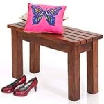 KRAYOG Solid Sheesham Wood 2-Seater Bench – Honey Finish, Classic Design