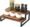 KRAYOG Rustic Wood Spice Rack – 2-Tier Kitchen Counter Organizer, Dark Brown - Image 2
