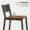 KRAYOG Set of 2 Industrial Bar Stools with Backrest – Rustic Brown & Black - Image 2