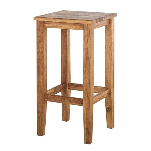 41X0dZ4pvdL KRAYOG Acacia Wood Bar Stool – 24” Tall Kitchen & Home Chair, Natural Brown Teak Finish - Image 7