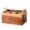 KRAYOG Wooden Spoon Stand & Napkin Holder – 10” Kitchen Counter Organizer, Brown - Image 3