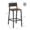 KRAYOG Set of 2 Industrial Bar Stools with Backrest – Rustic Brown & Black - Image 7