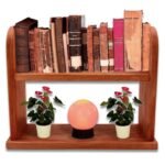 KRAYOG 2-Tier Engineered Wood Spice Rack – Kitchen Counter Organizer, Brown