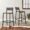 KRAYOG Set of 2 Industrial Bar Stools with Backrest – Rustic Brown & Black - Image 4