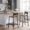 KRAYOG Set of 2 Industrial Bar Stools with Backrest – Rustic Brown & Black - Image 5