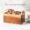 KRAYOG Wooden Spoon Stand & Napkin Holder – 10” Kitchen Counter Organizer, Brown