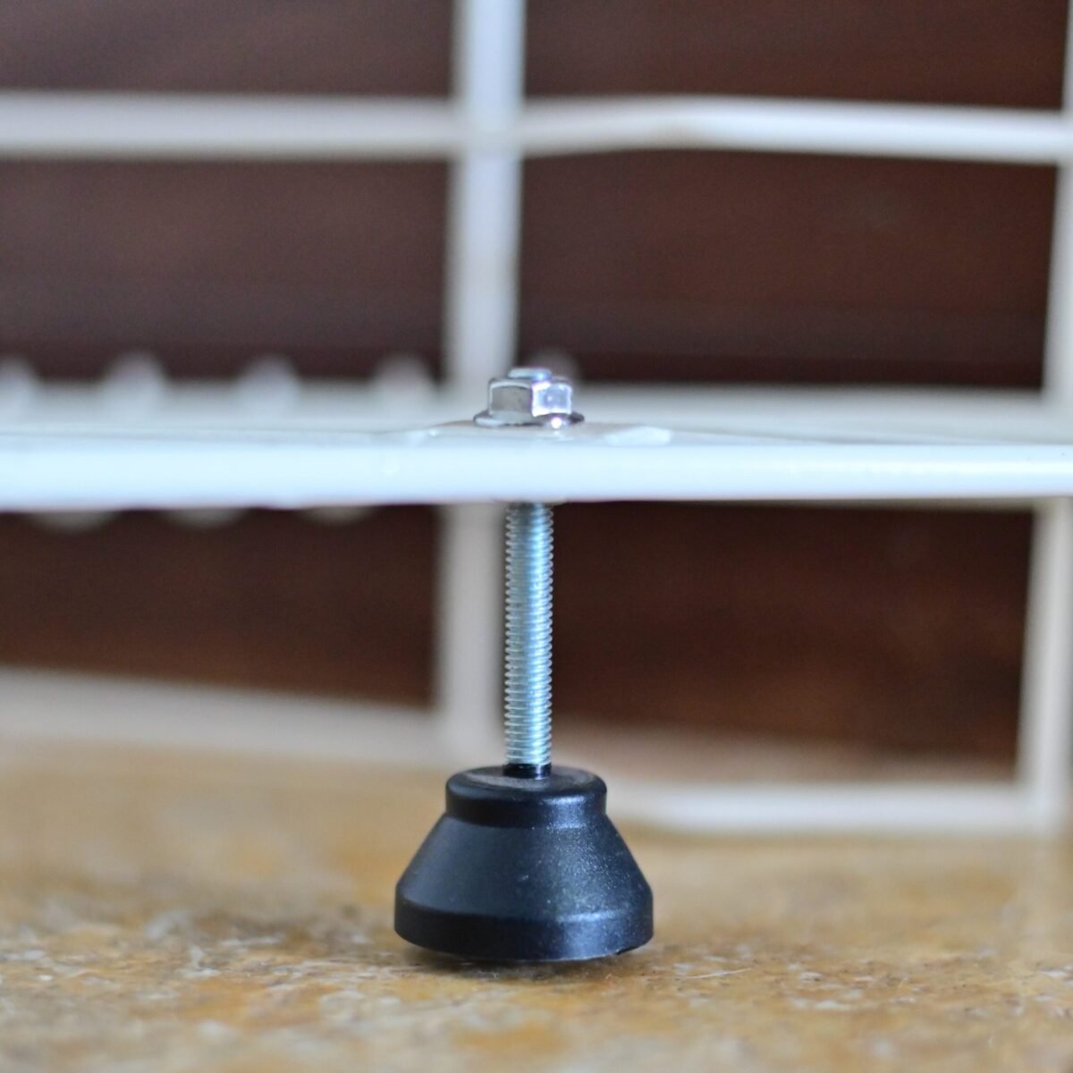 White Tektona 3 tier Corner stand - Image 6