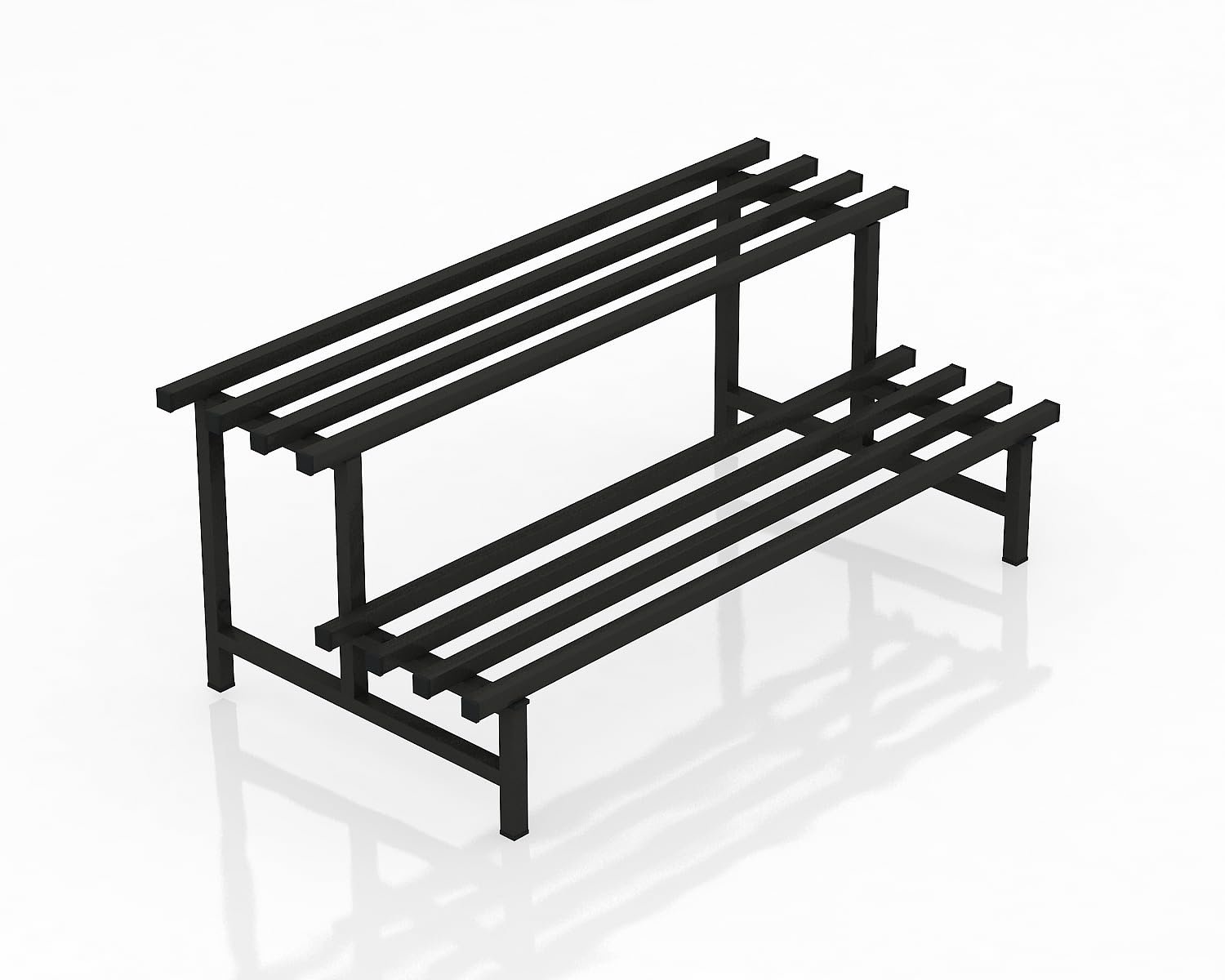 HD4-4 2-Tier Metal Plant Stand Stylish & Sturdy Iron Rack for Home, Balcony & Garden | Space-Saving, Durable & Ideal for Indoor & Outdoor Decor (Black) - Image 5
