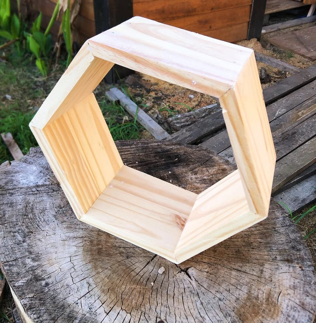 HT3-1 Wood Wall Shelf - Image 2