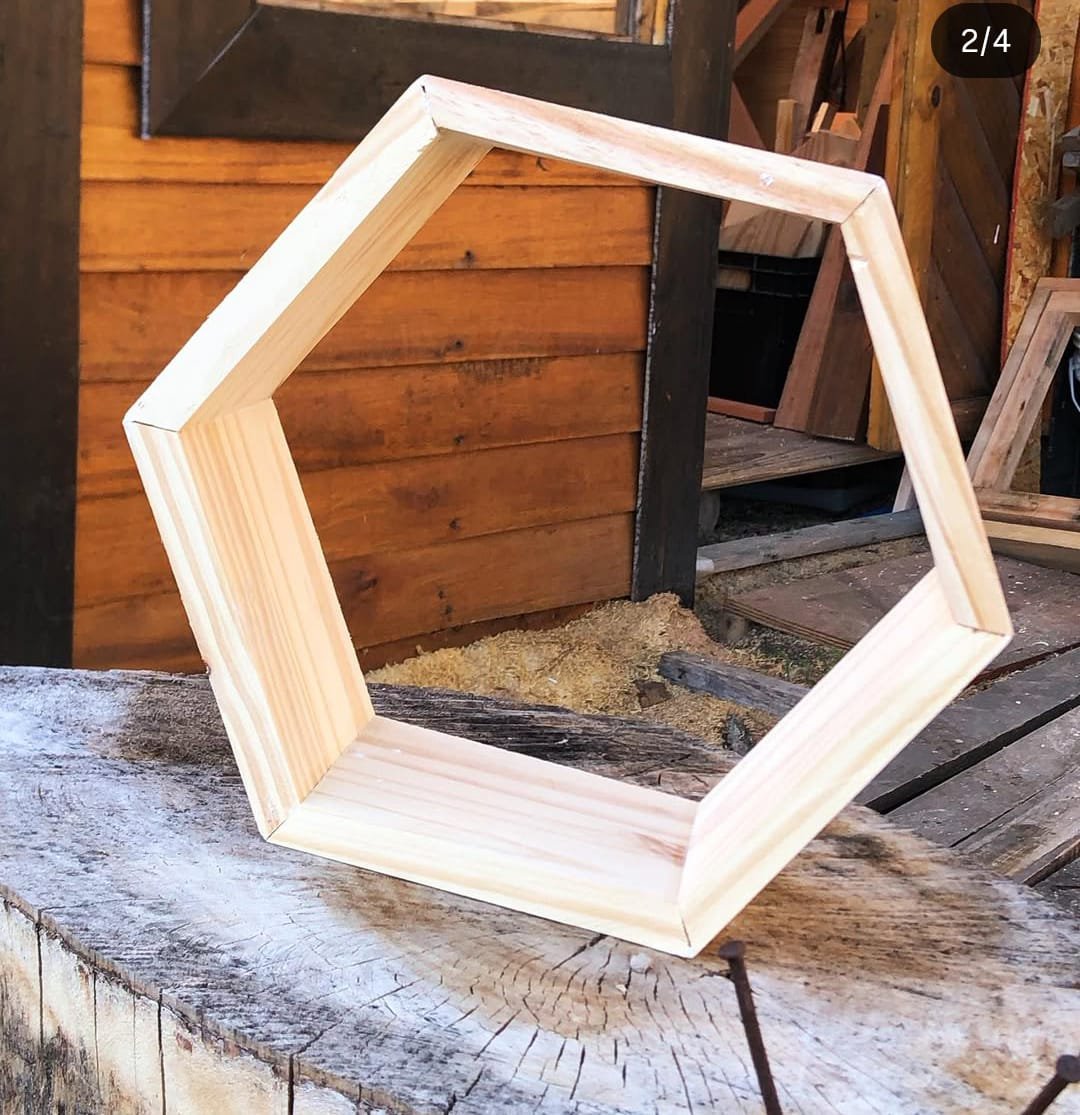 HT3-2 Wood Wall Shelf - Image 1
