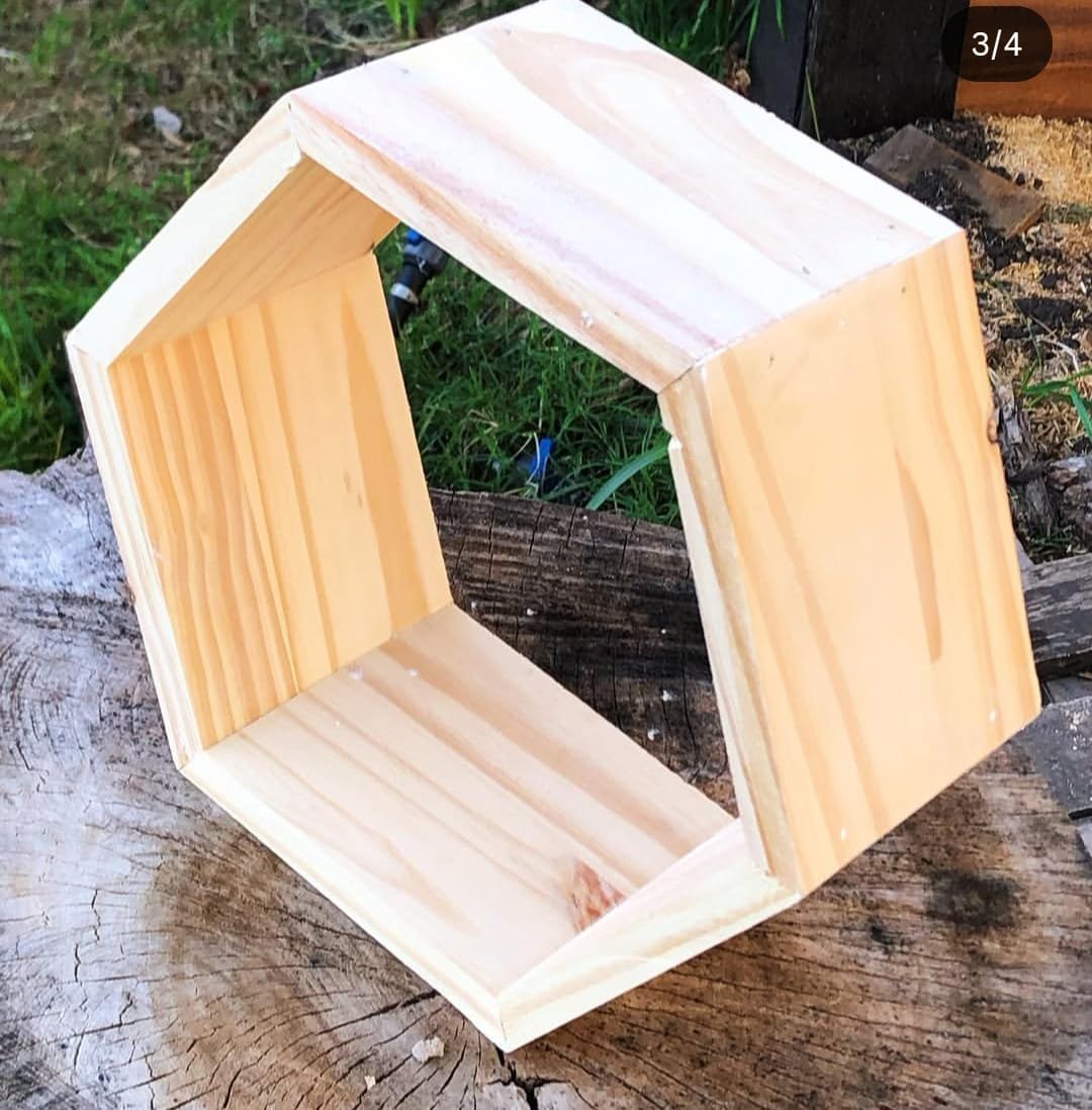 HT3-3 Wood Wall Shelf - Image 4