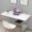 31 x 18.5 inches Wood Wall Mounted Round Corner Folding Wall Study Table with Cup Holder | Wall Mount Table with Drawer | Foldable Laptop Desk for Home and Office Computer- White