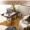 Portable Study Table, Computer Desk for Office Work, Laptop Desk, 2 Seater Dining Table for Home and Office (Windsor-Exotic Teak Colour) - Image 6