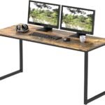 Computer Desk for Office, Study Table for Home, Modern Computer Desk for Work, Home Study and Writing Table, Plywood Desk, Rustic Brown_120x60x75 cm (Rustic Brown)