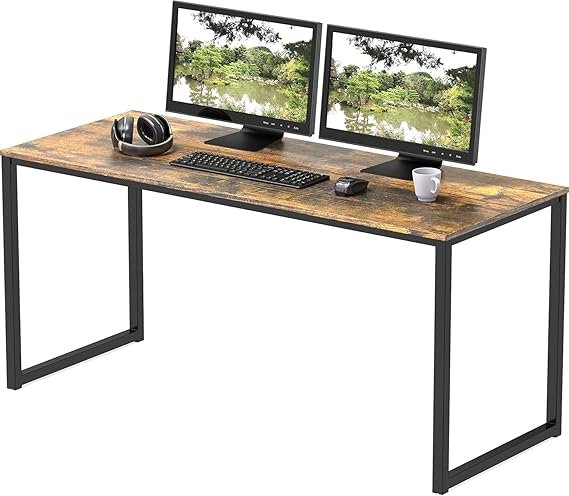 Computer Desk for Office, Study Table for Home, Modern Computer Desk for Work, Home Study and Writing Table,Plywood Desk, Rustic Brown_120x60x75 cm (Rustic Brown)
