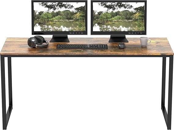 OT12-5 Computer Desk for Office, Study Table for Home, Modern Computer Desk for Work, Home Study and Writing Table,Plywood Desk, Rustic Brown_120x60x75 cm (Rustic Brown) - Image 6