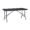 5 Feet Rectangle Table with Metal Legs (Brown) - Image 4