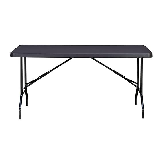 OT13-4 5 Feet Rectangle Table with Metal Legs (Brown) - Image 5