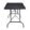 5 Feet Rectangle Table with Metal Legs (Brown) - Image 6