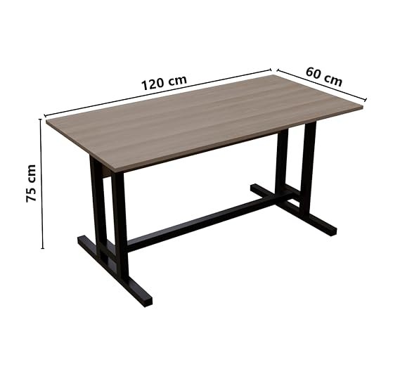 OT14-2 Study Table for Home, Office, Desk with Large Storage Space Modern Gaming Desk Study Laptop Table Beige - Image 3